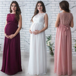Lace Sleeveless Maternity Dress: A Perfect Blend of Comfort and Style
