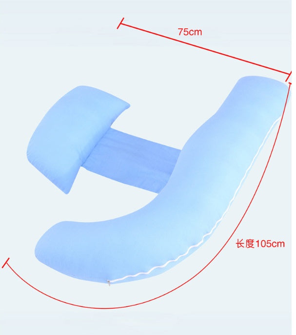Experience Unmatched Comfort with the Multi-functional U-shaped Maternity Pillow