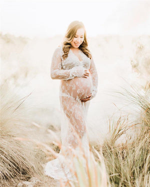 Lace Pattern Maternity Dress: The Perfect Blend of Comfort and Style