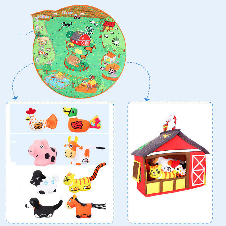 Discover the Joy of Learning with Our Baby Play Blanket Early Education Animal Toys