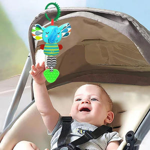 Discover the Joy of Playtime with Our Musical Elephant Hanging Teether Baby Toys