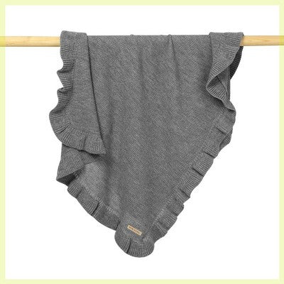 Knitted Newborn Swaddle Wrap Ruffle