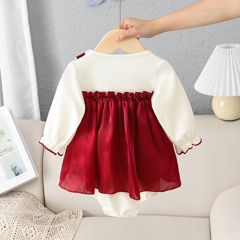 Baby Long-sleeved Triangle Romper