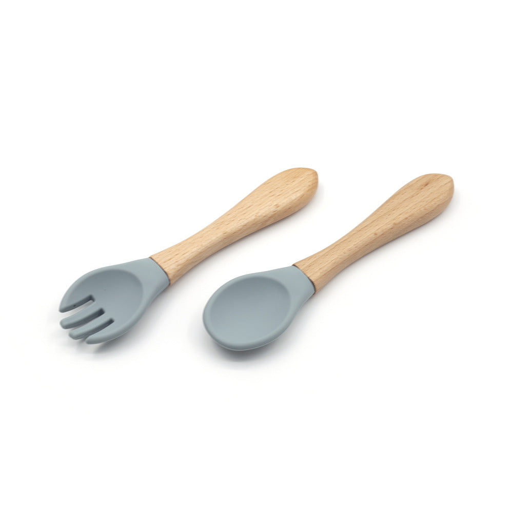 Baby Silicone Spoon Fork Tableware
