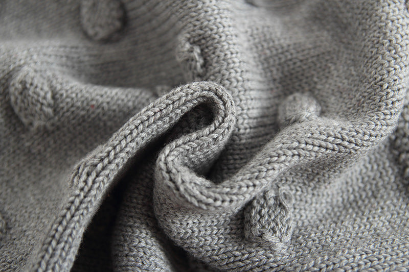 Knitted Baby Sweater Romper