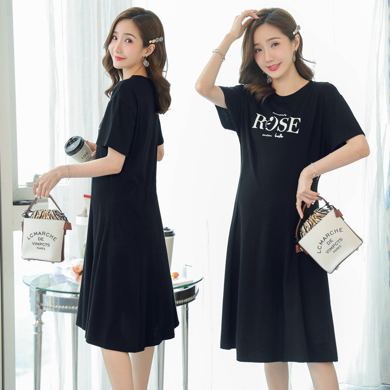 Maternity short sleeve dress