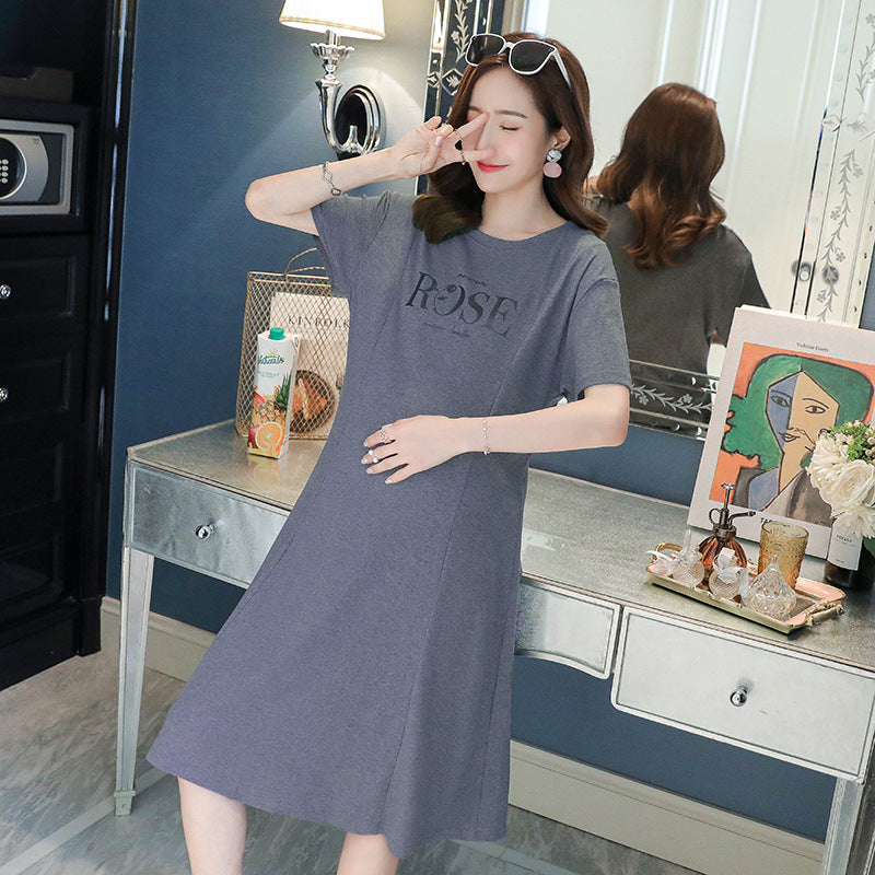 Maternity short sleeve dress