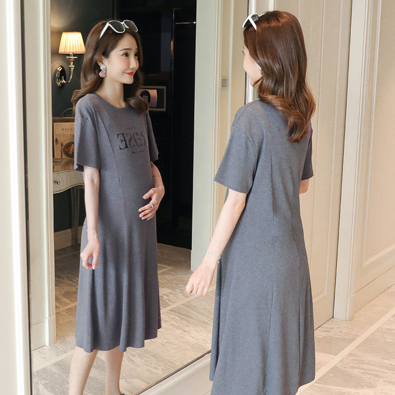Maternity short sleeve dress