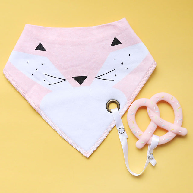 Cotton Burp Silicone Bibs