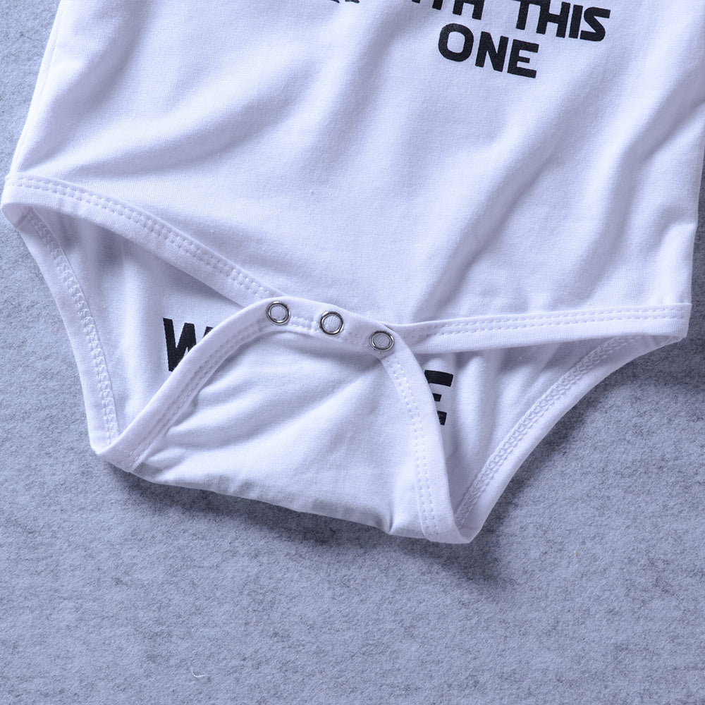 Baby cartoon print romper