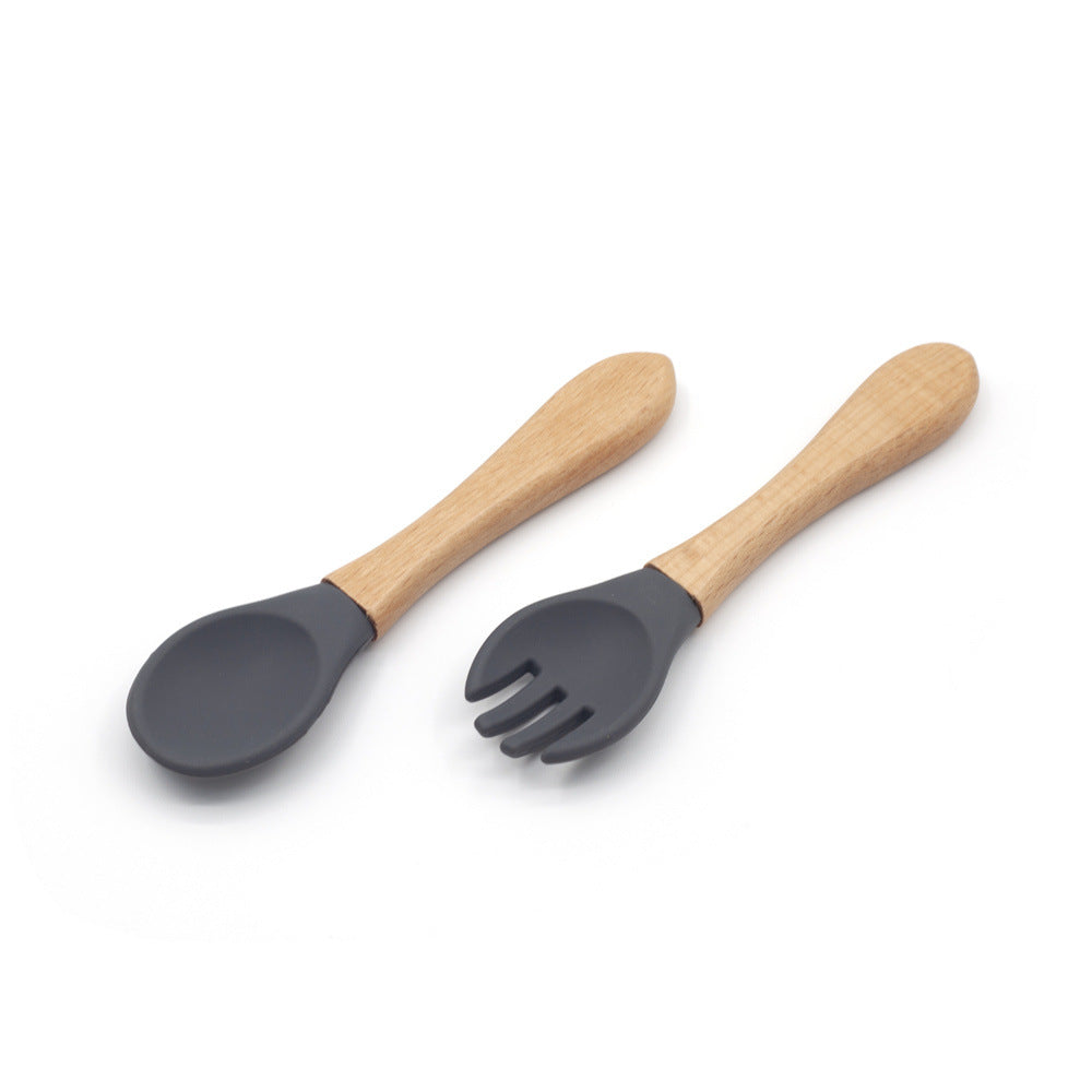 Baby Silicone Spoon Fork Tableware