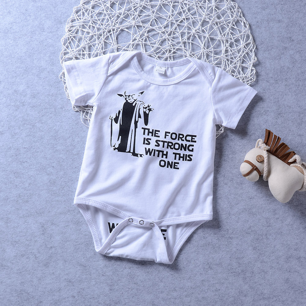 Baby cartoon print romper