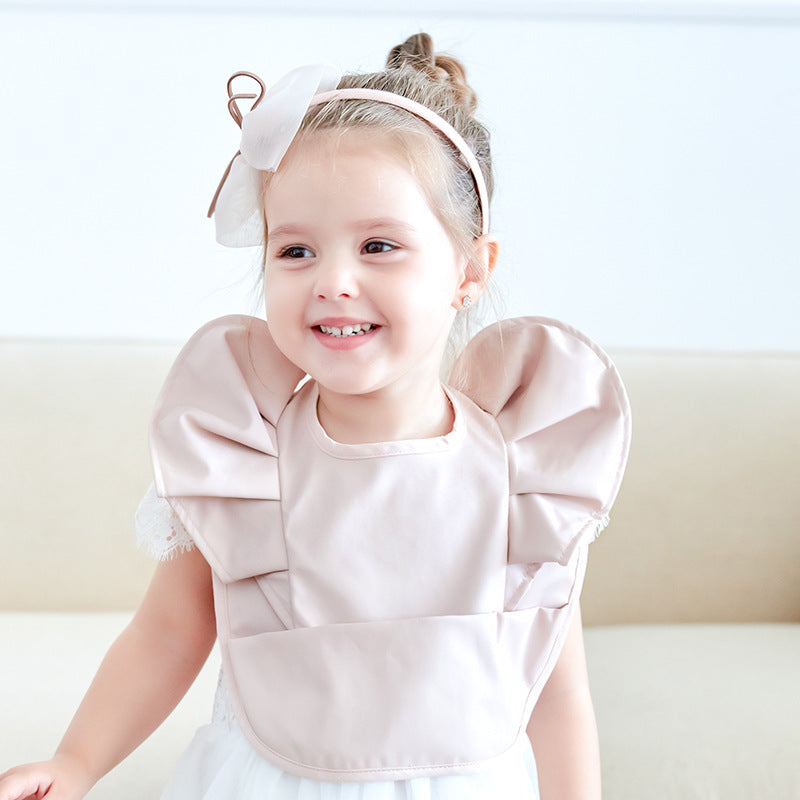 Baby Feeding Waterproof Bib Rice Pocket