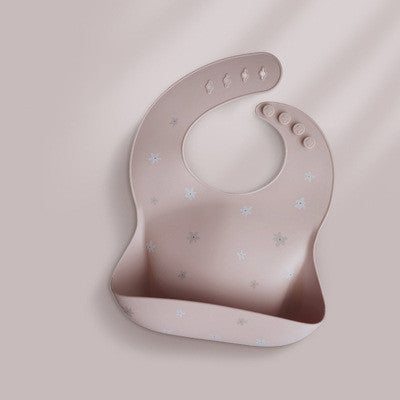 Baby Waterproof Silicone Bibs Feeding Rice Pockets