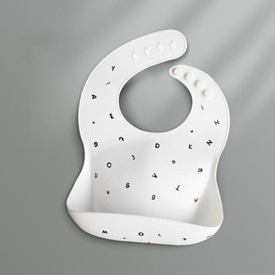 Baby Waterproof Silicone Bibs Feeding Rice Pockets