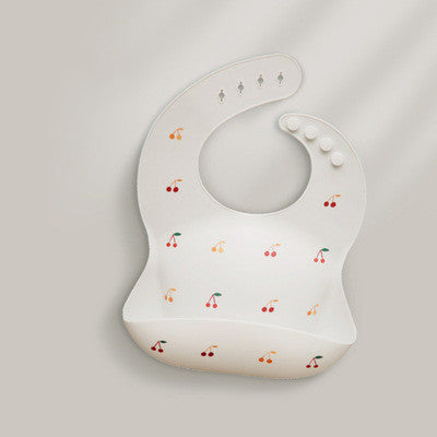 Baby Waterproof Silicone Bibs Feeding Rice Pockets