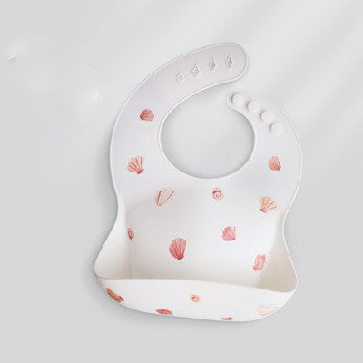 Baby Waterproof Silicone Bibs Feeding Rice Pockets
