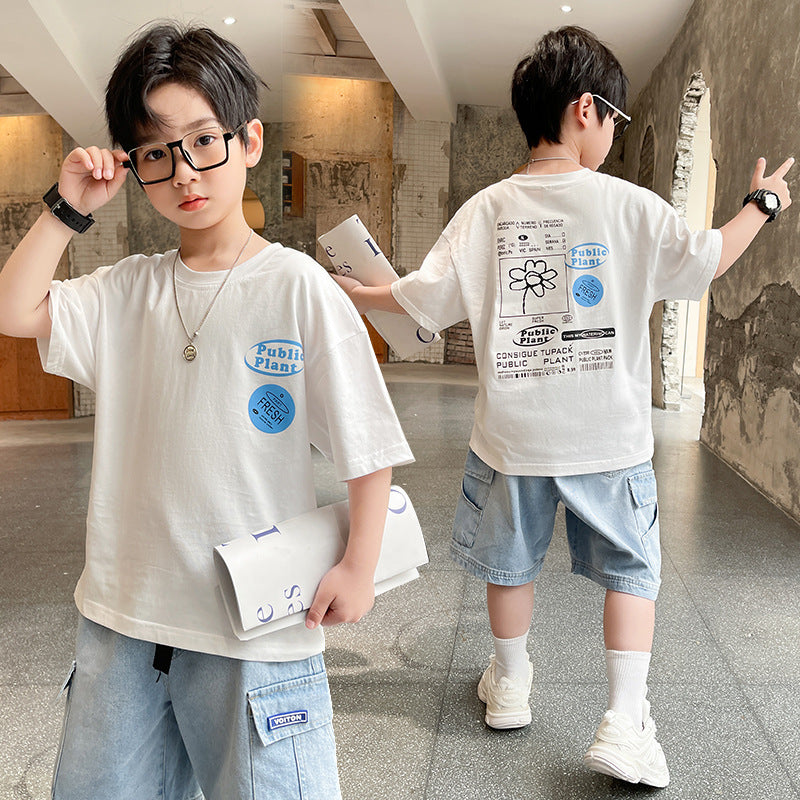 Summer Big Boy Handsome Tops