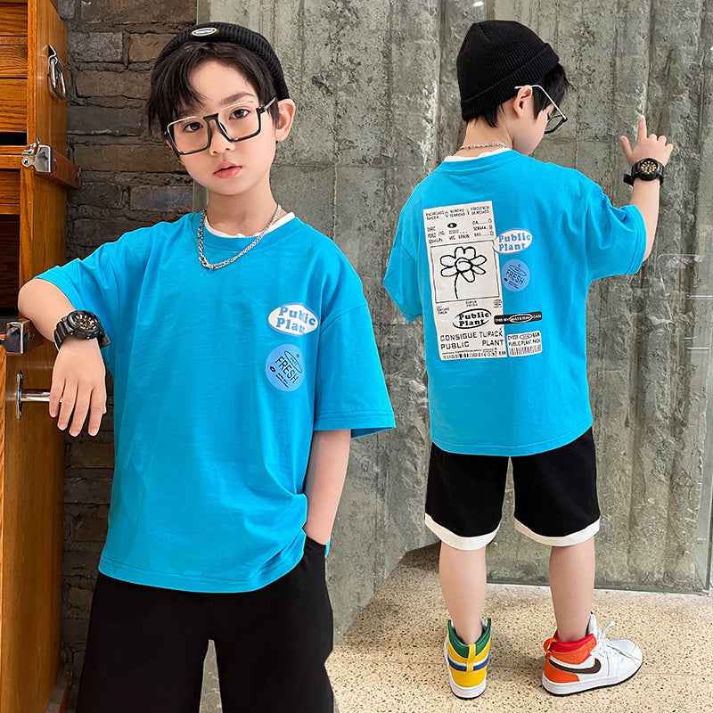 Summer Big Boy Handsome Tops