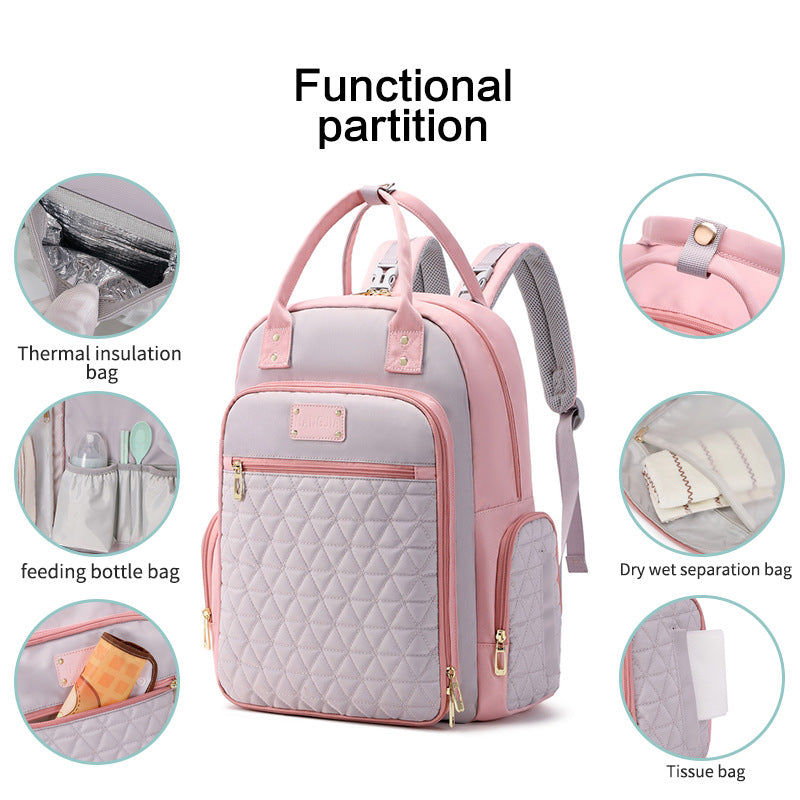 Multifunctional Portable Waterproof Diaper Bag