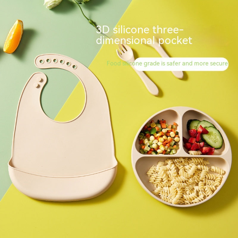 Thin Baby Eating Silicone Baby Bibs