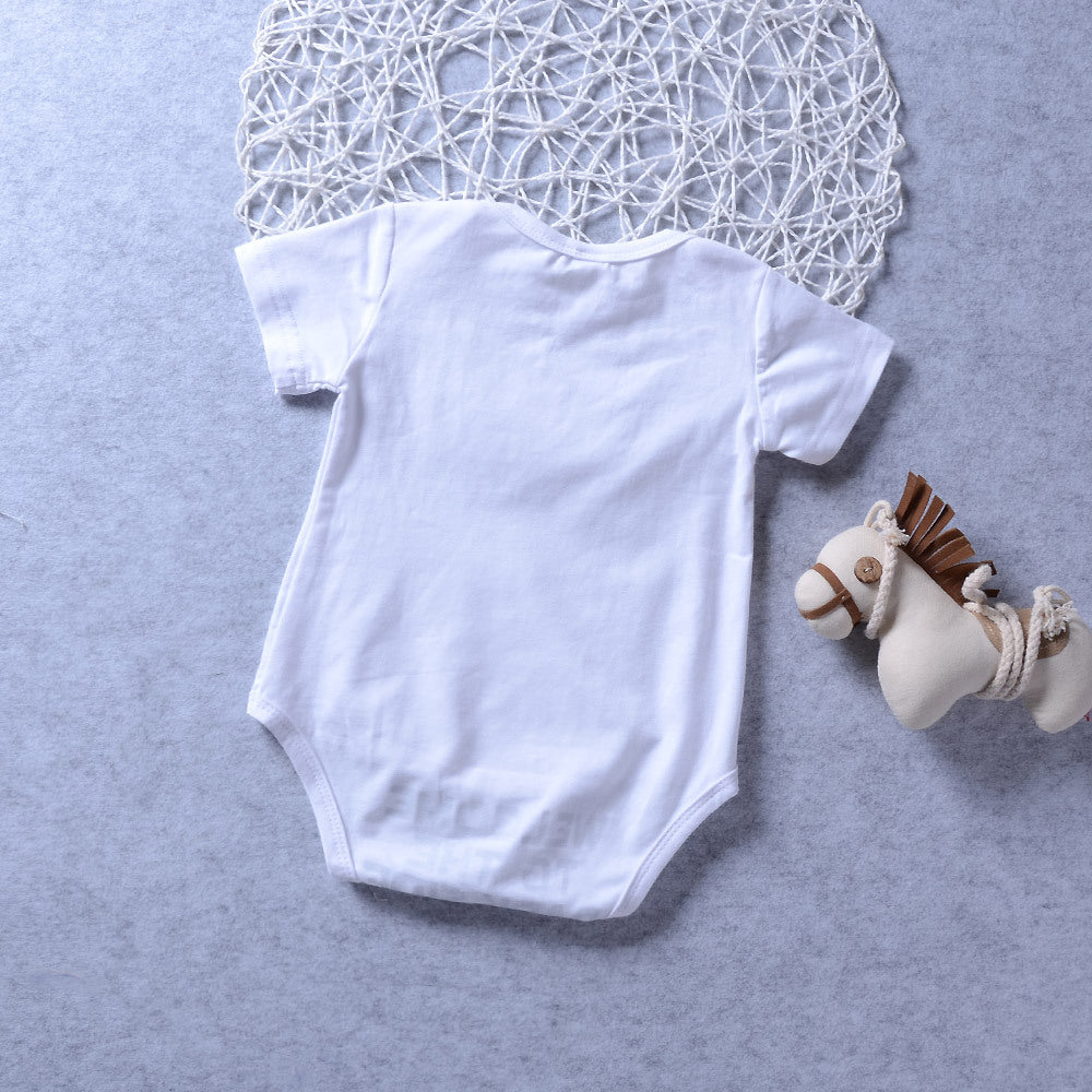 Baby cartoon print romper