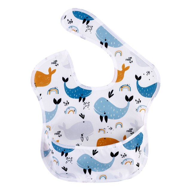 Polyester TPU Coated Waterproof Baby Bibs