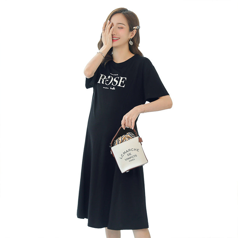 Maternity short sleeve dress