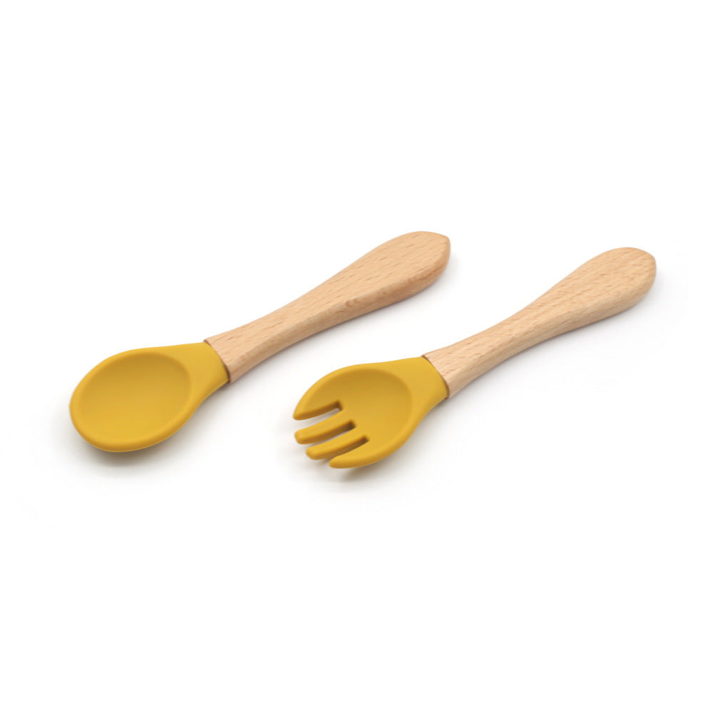 Baby Silicone Spoon Fork Tableware