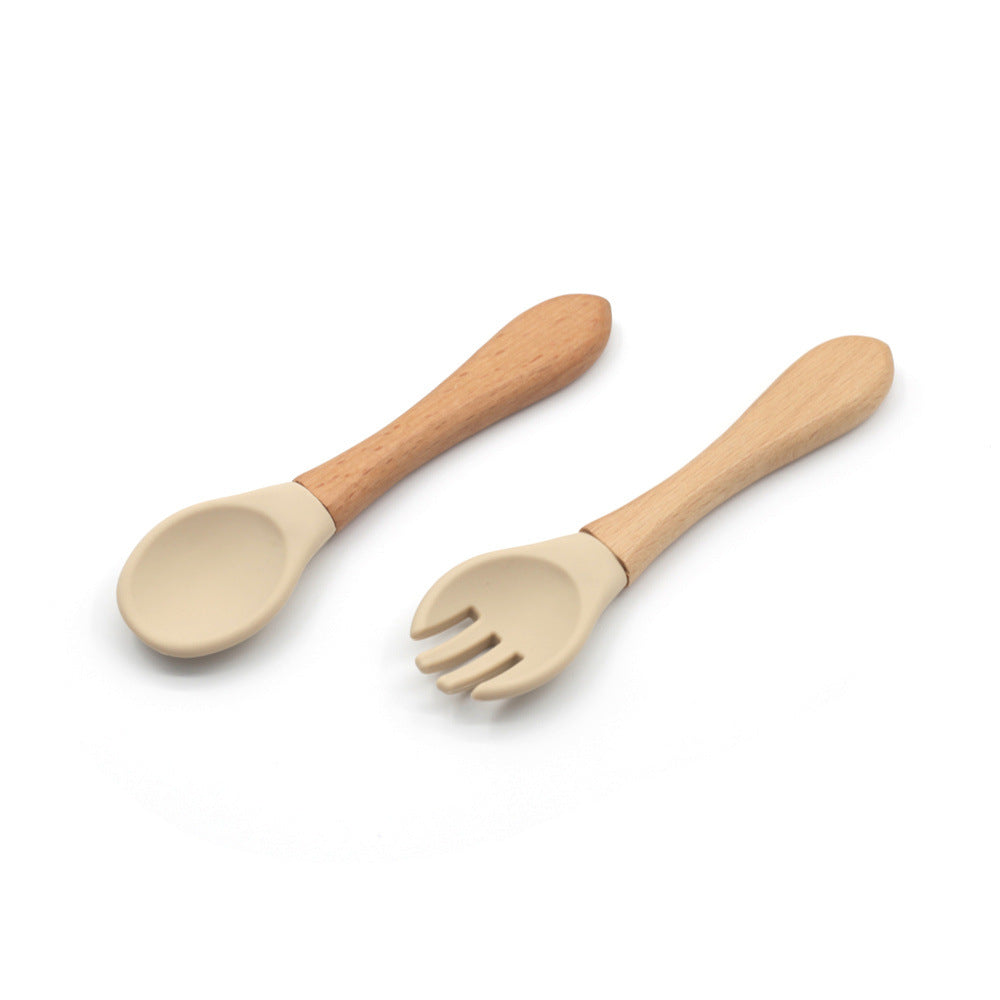 Baby Silicone Spoon Fork Tableware