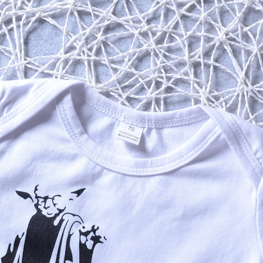 Baby cartoon print romper