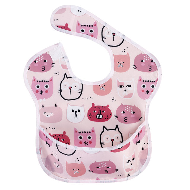 Polyester TPU Coated Waterproof Baby Bibs