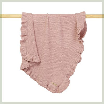 Knitted Newborn Swaddle Wrap Ruffle