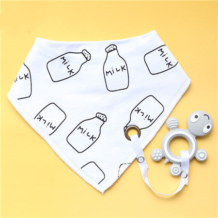 Cotton Burp Silicone Bibs