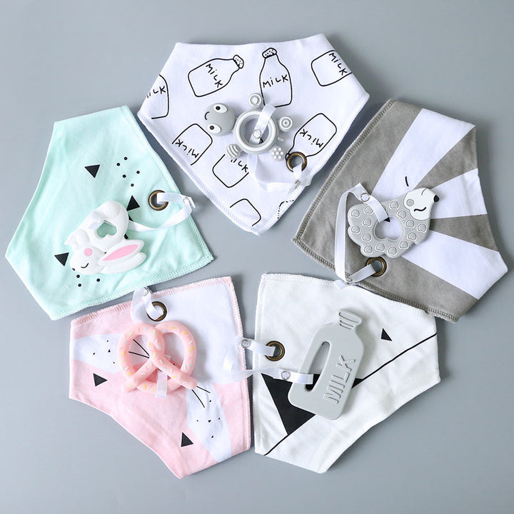Cotton Burp Silicone Bibs