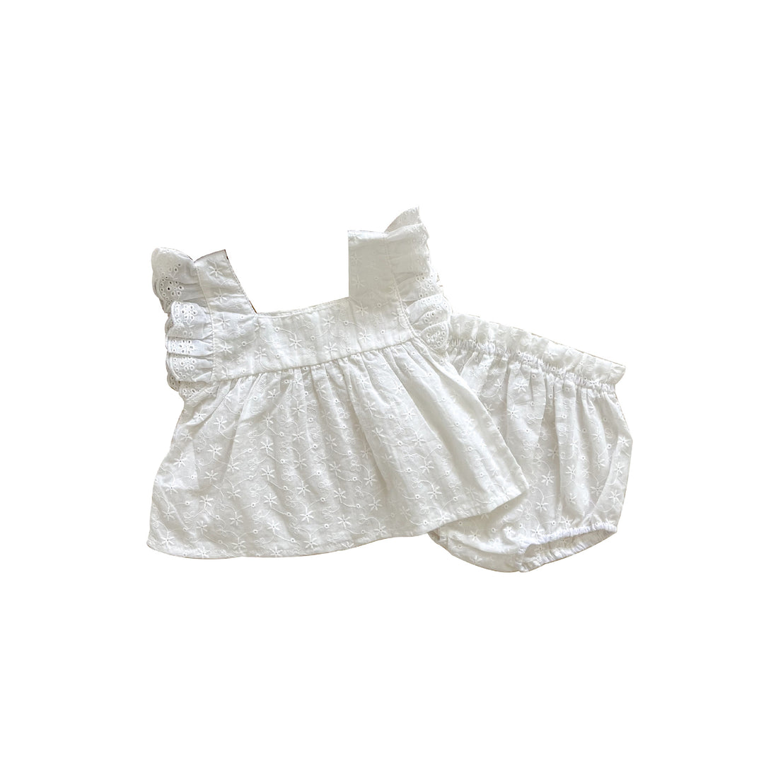 Baby Girl's Romper Two Piece Set