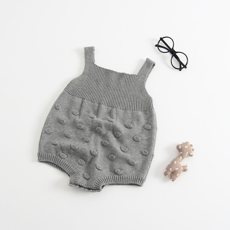 Knitted Baby Sweater Romper