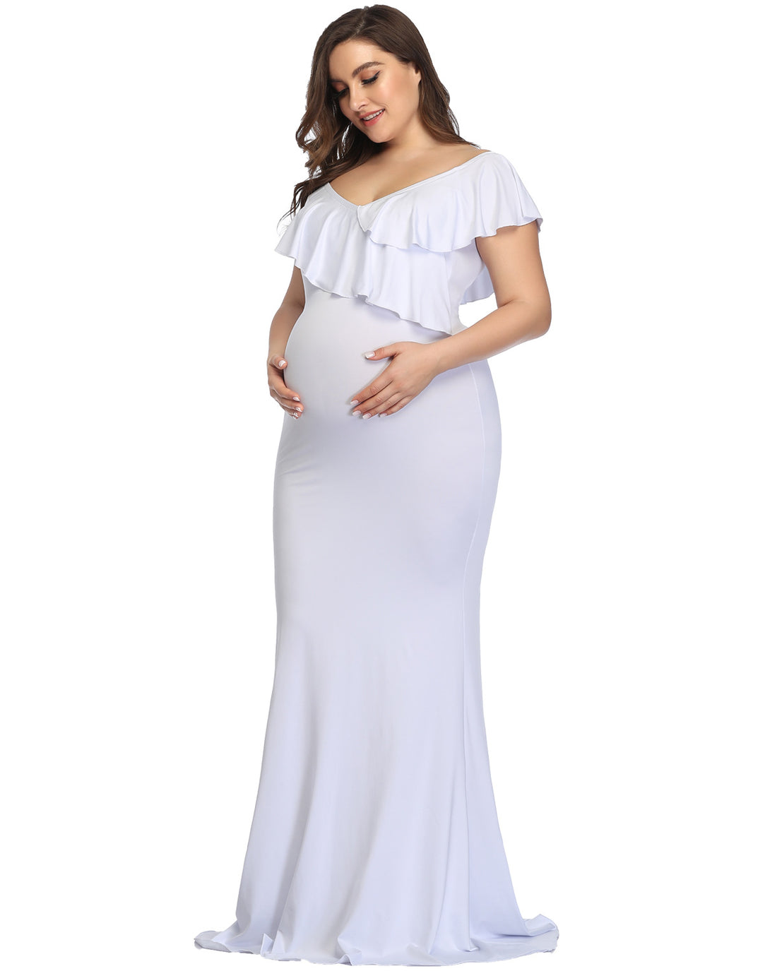 Maternity Chiffon Mop Dress
