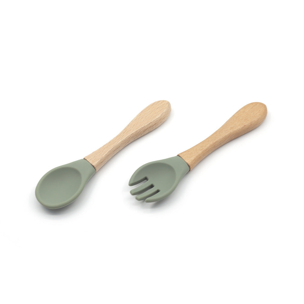 Baby Silicone Spoon Fork Tableware