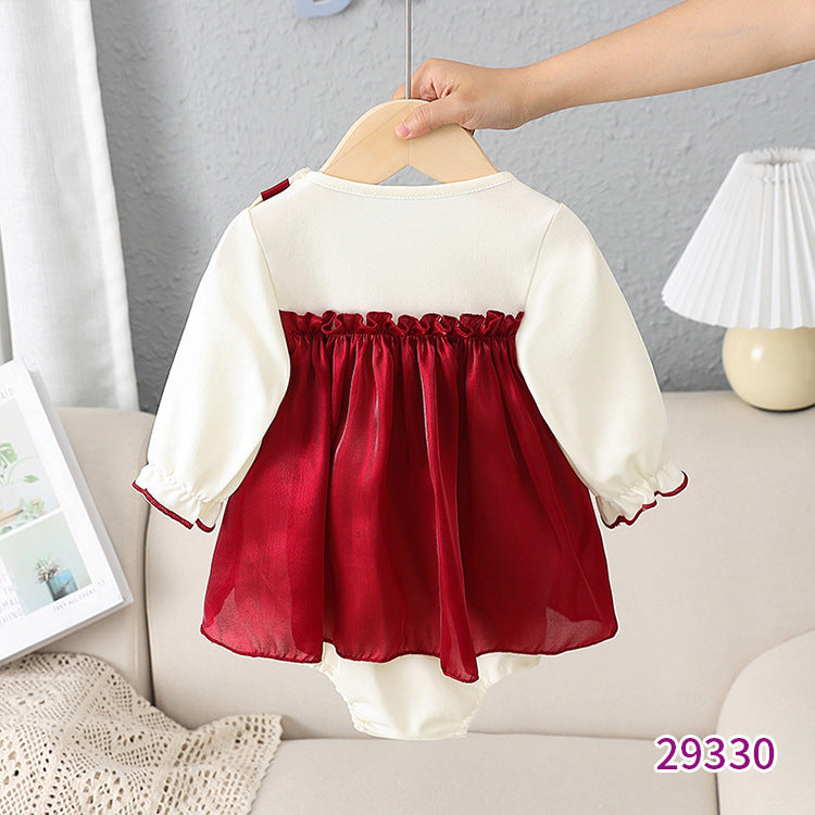 Baby Long-sleeved Triangle Romper