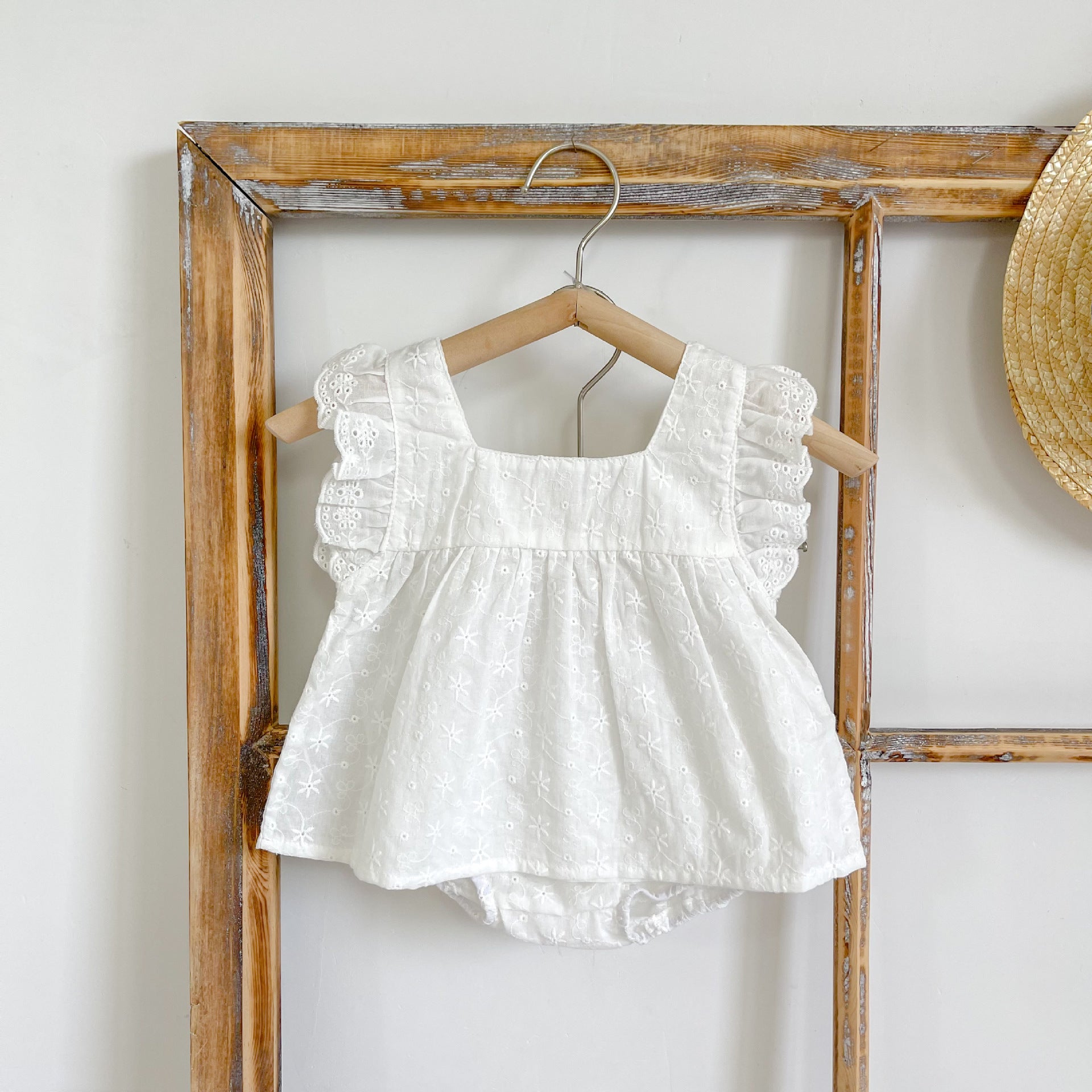 Baby Girl's Romper Two Piece Set