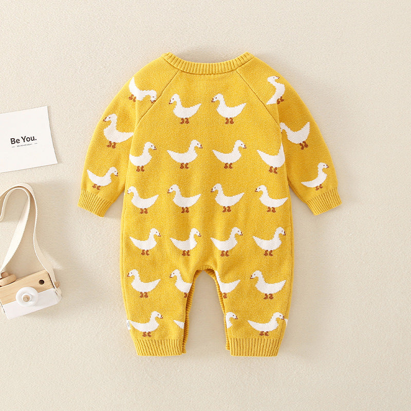 Double-layer Baby Knitted Romper