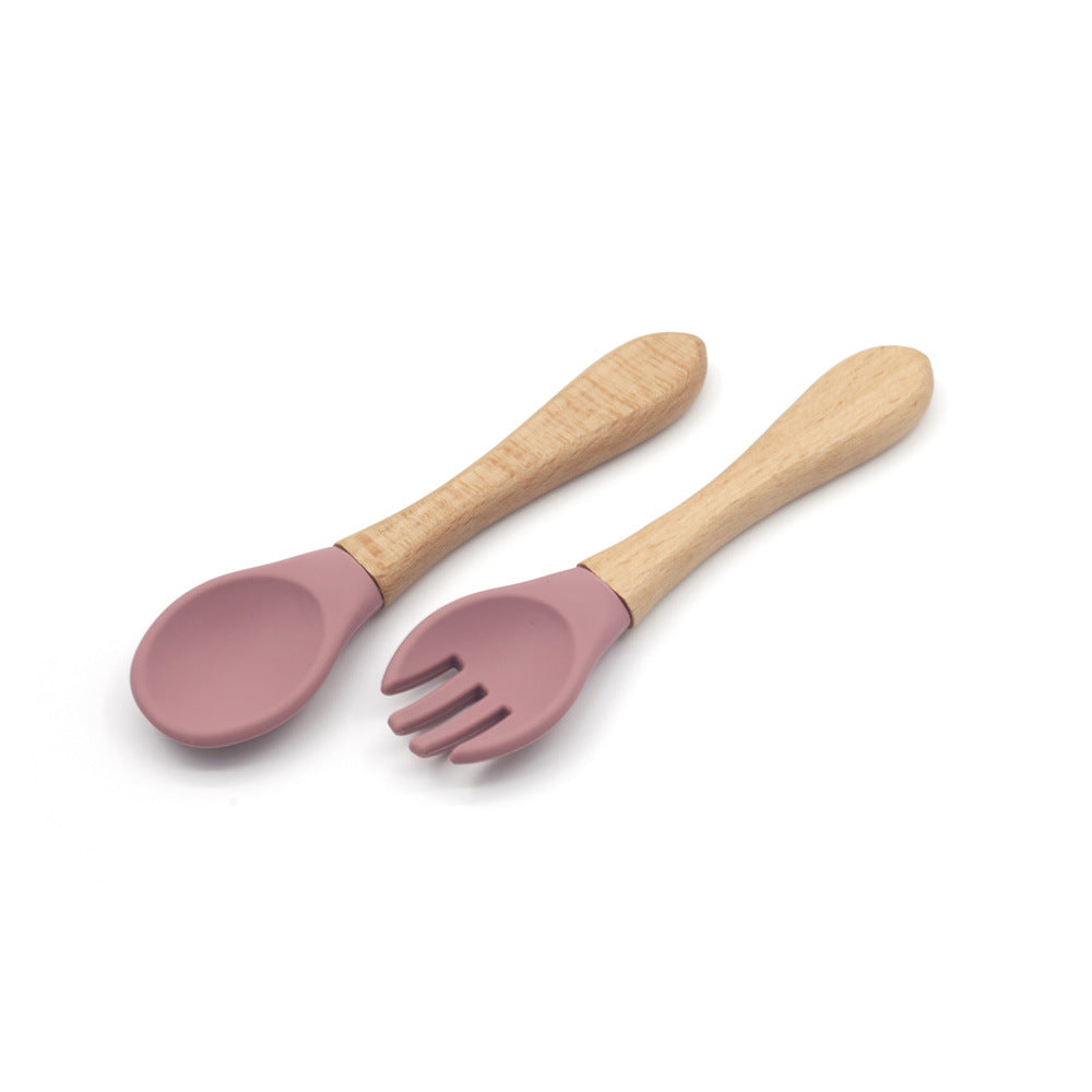 Baby Silicone Spoon Fork Tableware