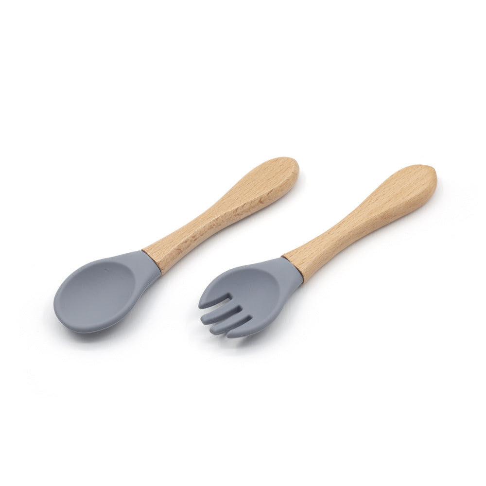 Baby Silicone Spoon Fork Tableware