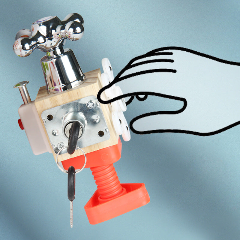 Wooden Baby Early Education Busy House Toys