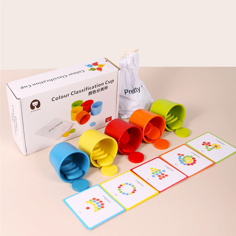 Baby Early Education Toys Color Classification Cup